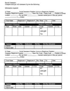 Payroll Check Register Template