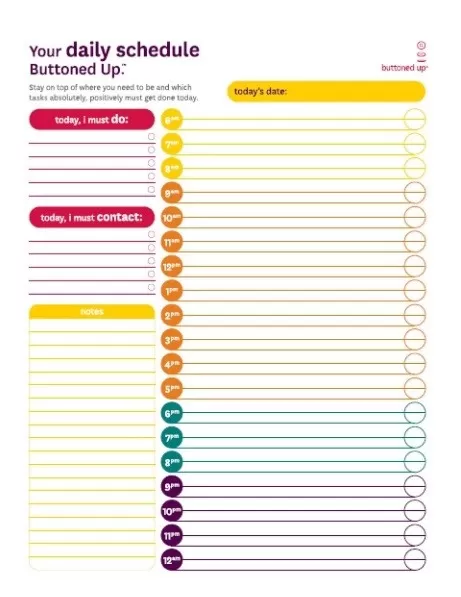 Employee Task List Format