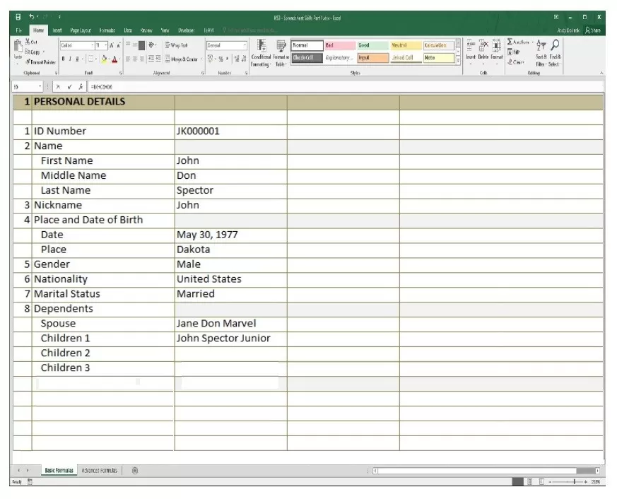 Employee Database Template