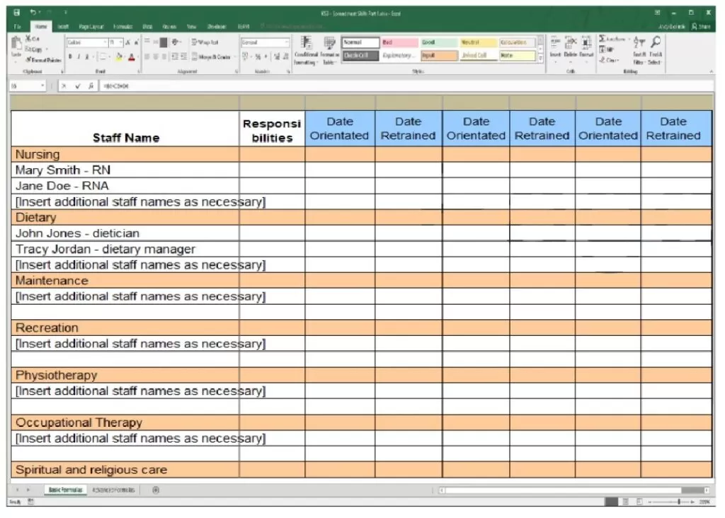 Employee Training Database Template